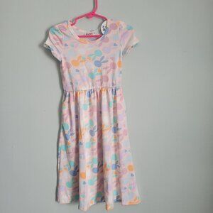 Dot Dot Smile Dress Baby Girl's 2T Peach Bunny Maxi Twirl NWT